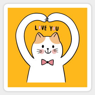 kitty i love you Sticker